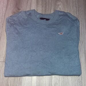 Hollister heather blue sweater
